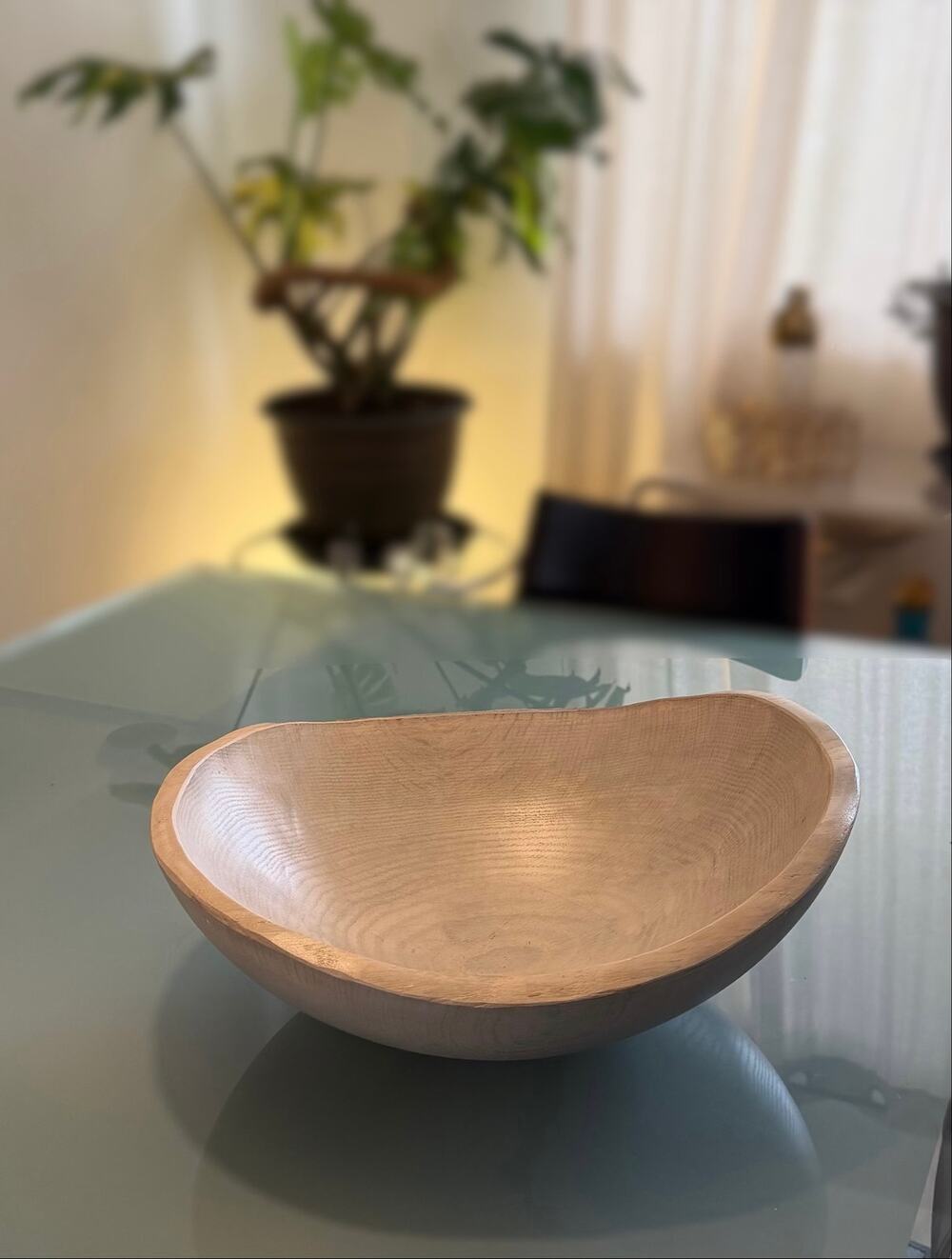 Spencer Peterman Large Driftwood Oak Wooden Bowl 15”